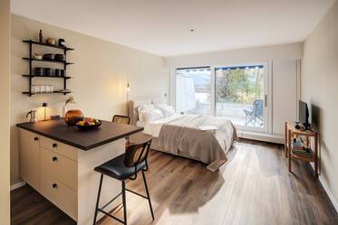 Apartamento renovado de 1 habitación en alquiler en el lago Tegernsee 