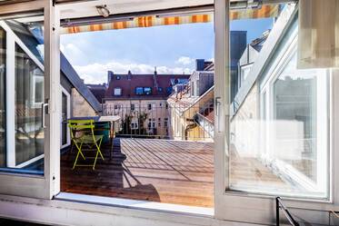 Apartamento en la azotea con galería