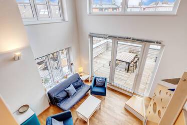 Piso con galería amueblado bonito en Au-Haidhausen