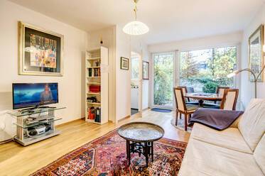 Piso con jardín amueblado bonito en Schwabing