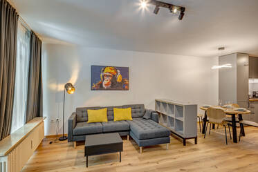 Precioso piso amueblado de dos habitaciones con jardín en Múnich-Solln