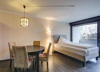 En el Olympiapark: apartamento amueblado de 1 habitación