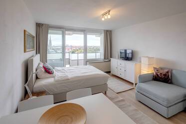 Apartamento amueblado de 1 habitación con magníficas vistas