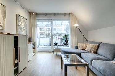 Bonito y luminoso apartamento de 2 habitaciones en una zona popular de la ciudad