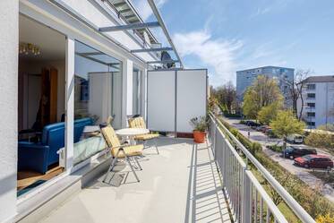 Ático con terraza amueblado bonito en Oberföhring