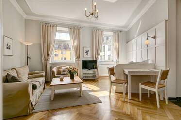Luminoso apartamento de 1 habitación, Munich-Gärtnerplatzviertel