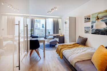 Múnich-Maxvorstadt: elegante apartamento de 1 habitación cerca de la Universidad