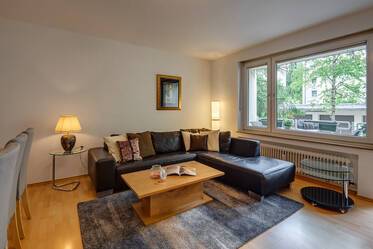 Apartamento amueblado de 3 habitaciones en ubicación privilegiada en Schwabing en alquiler