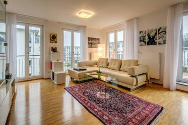 Ático con terraza amueblado muy bonito en Nymphenburg