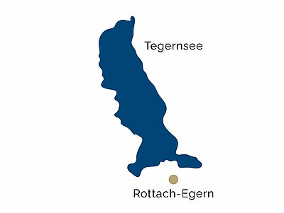 Mapa de la región de Tegernsee