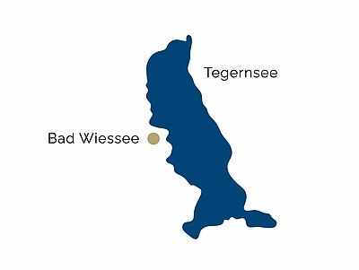 Mapa del distrito de la región de Tegernsee Mapa del distrito de la región de Tegernsee