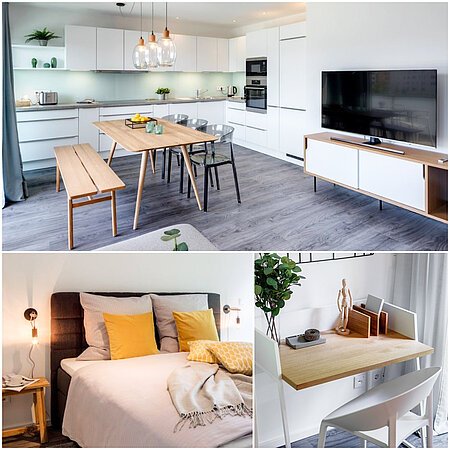 ID 11135: Piso de 4 habitaciones amueblado de alta calidad