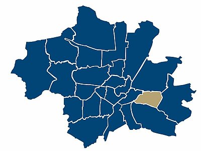Ubicación de Berg am Laim Ubicación del barrio de Berg am Laim en Múnich
