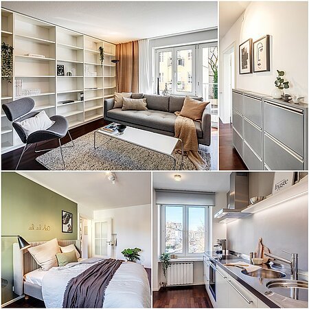 ID 12071: Ubicación privilegiada Schwabing, con gran balcón