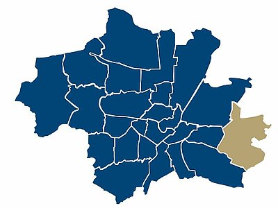 Ubicación del barrio Messestadt Riem en Múnich