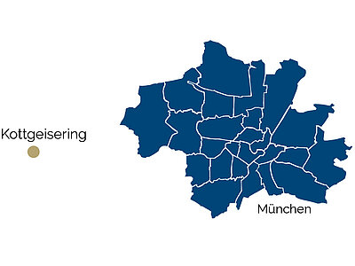 Mapa de Kottgeisering y alrededores Mapa de Kottgeisering y alrededores