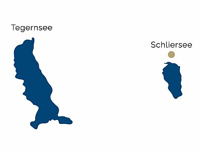 Mapa del distrito de la región de Tegernsee