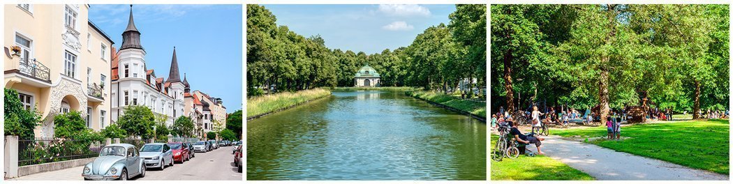 Fotos del barrio Nymphenburg-Gern Fotos de los alrededores en Nymphenburg-Gern