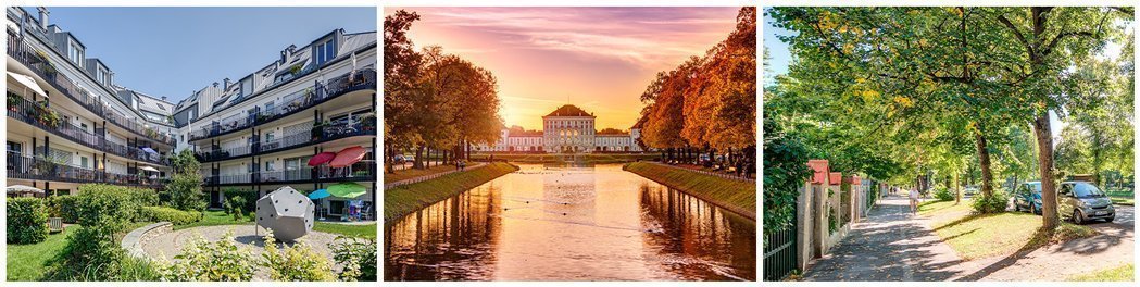 Fotos de los lugares de interés y de los alrededores de Nymphenburg