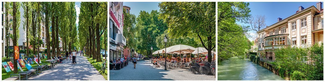 Fotos de los alredores del barrio de Múnich Schwabing