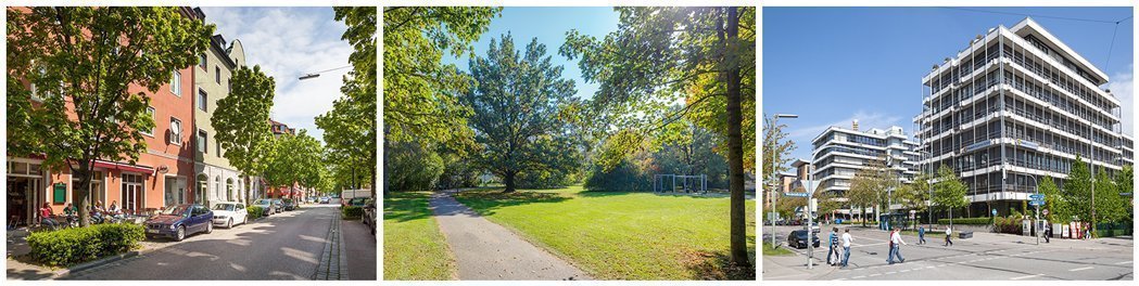 Fotos de los alrededores del céntrico barrio de Westend en Múnich 